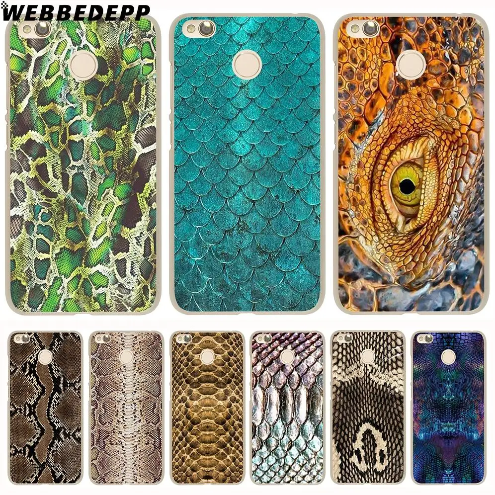 

WEBBEDEPP Texture skin snake Phone Case for Xiaomi Redmi 4X 4A 5A 5 Plus 6 Pro 6A S2 7 Note 5 6 7 8 Pro 4X Go Cover