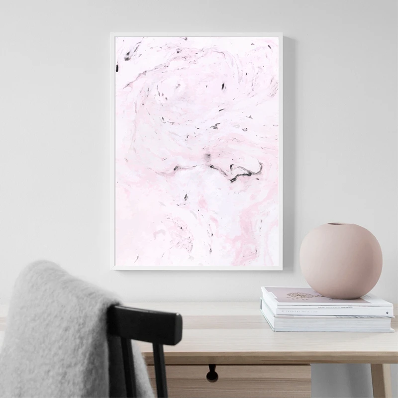 Hand Drawn Watercolor Marble Textures Canvas Painting Home Decor