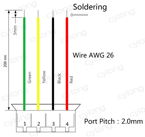 Мини. Micro 2,0 мм T-1 4-контактный разъем w/. провода х 10 sets.4pin 2,0 мм