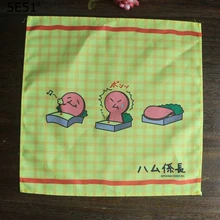 Носовой платок в японском стиле из полиэстера /с мультяшным принтом 30 см/много видов применения