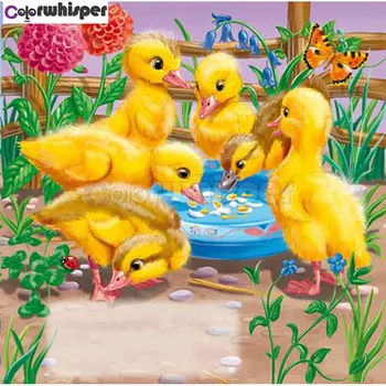 

Diamond Painting Full Square/Round Daimond Painting"Ducks Animal Lovely Cartoon Food"Mosaic Rhinestone Embroidery Decor 103DP