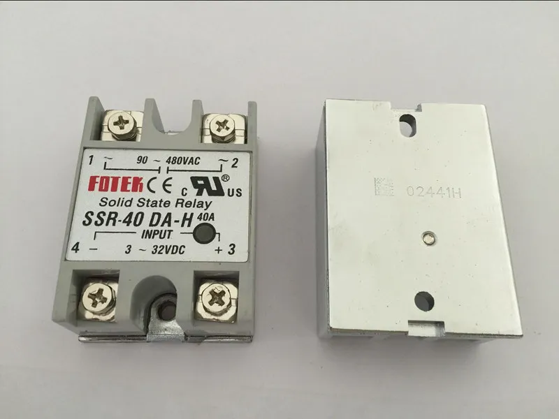 1 шт. SSR40DA-H SSR-40DA-H от производителя 40A ssr реле вход 3-32VDC выход 90-480VAC | Обустройство
