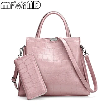 

Women's Handbags Female Shoulder Crossbody Bag Gift Wallet High Quality Leather PU Casual Large Capacity MIWIND 2019 New Arrival