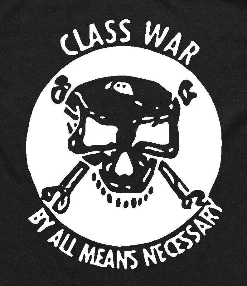 Класс войны рубашка политическая тошнота анархия прав человека Crass Doom уличная