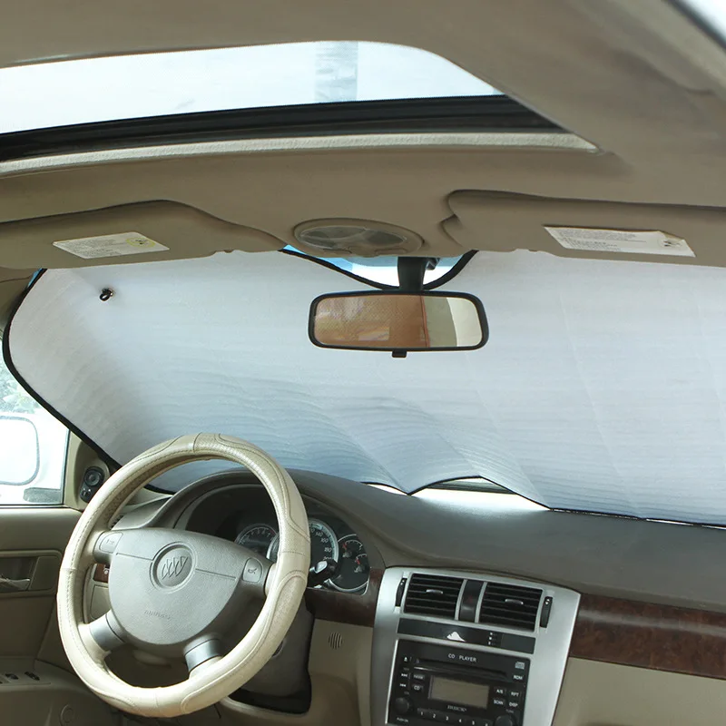 60*130cm Car Auto Front Window Sunshade Covers Sun Reflective Heated