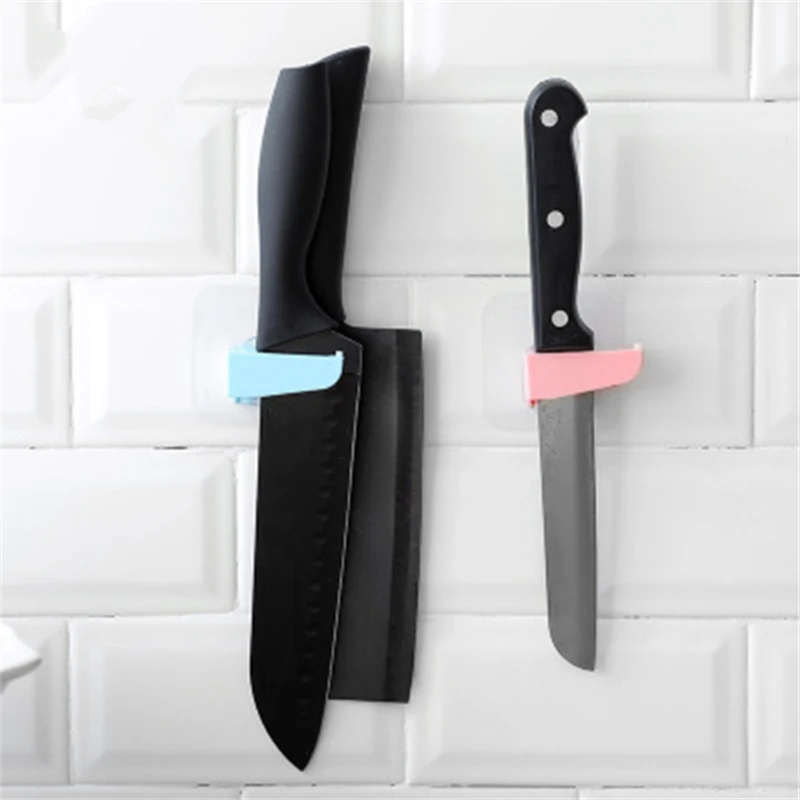 

New punch-free Wall Hanging Knife Holder Home Storage Rack Kitchen Tool Kitchen Accessories