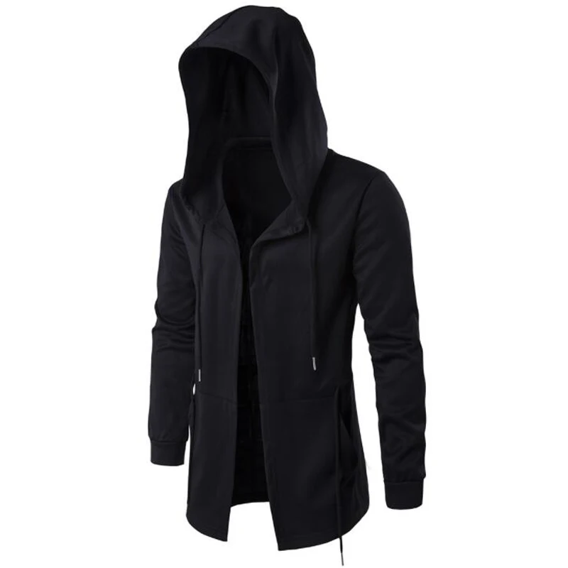 

Hooded Sweatshirts Men Hip Hop Mantle Hoodies Jacket Long Sleeve Cloak Male Outwear Coat Moleton Masculino Streewear Hoodie