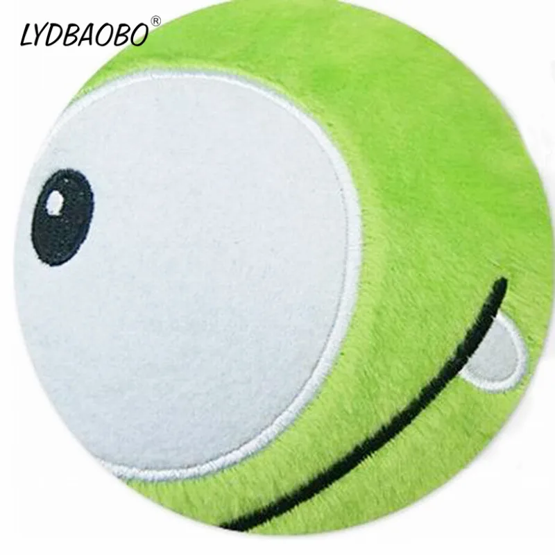 LYDBAOBO 1 шт., 20 см, зеленая лягушка, Kawaii, Om Nom, лягушка, плюшевая, мягкая, хлопковая, плюшевая, Резиновая, режущая веревка, фигурка, игрушка, детские подарки