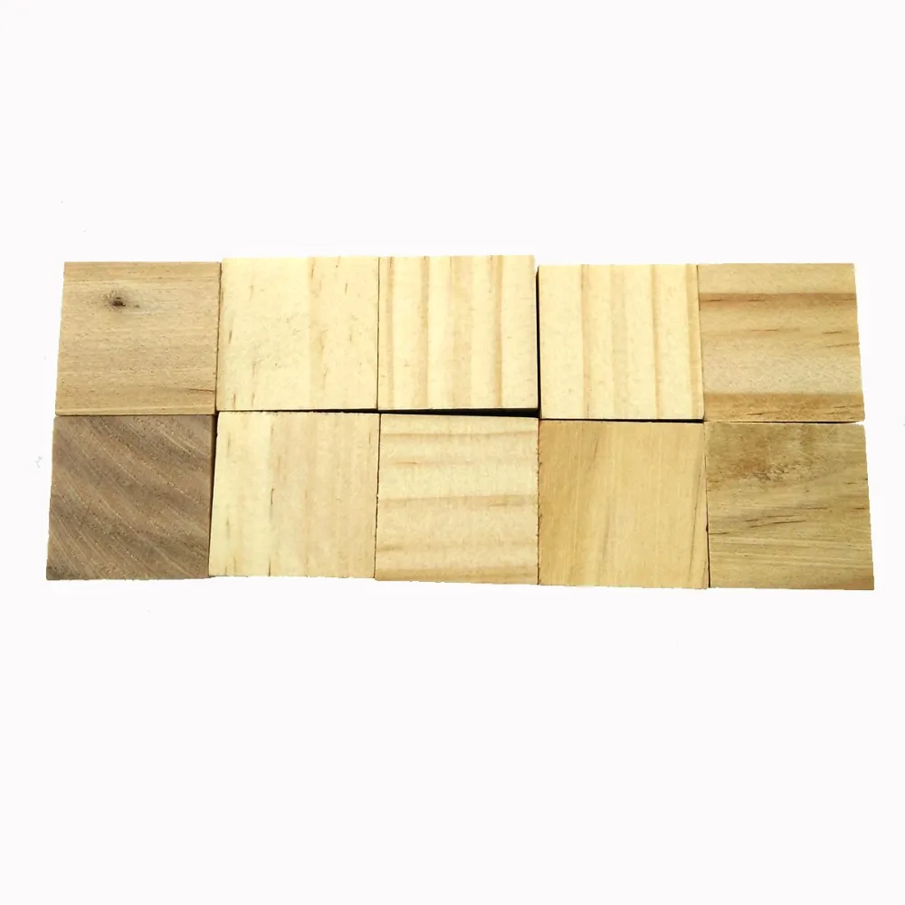 ANGRLY 10 шт. деревянный квадратный кубический блок 2 5*2 5 см для DIY штампа ручная