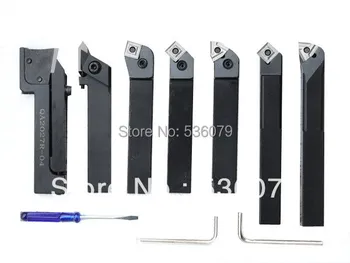 

25mm 7pcs/set indexable carbide turning tool set