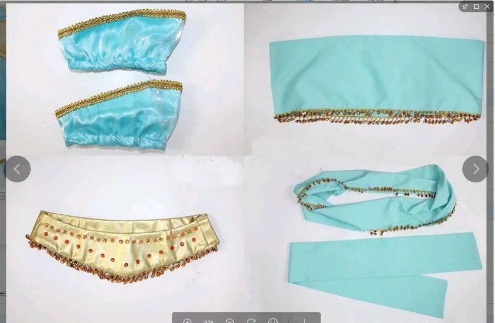 Cosplaydiy Custom Made Aladdin Jasmine Princess Cosplay Costume Adult Women Stage Halloween Princess Jasmine Costume L320 Cosplaydiy Custom Made Aladdin Jasmine Princess Cosplay Costume Adult Women Stage Halloween Princess Jasmine Costume L320