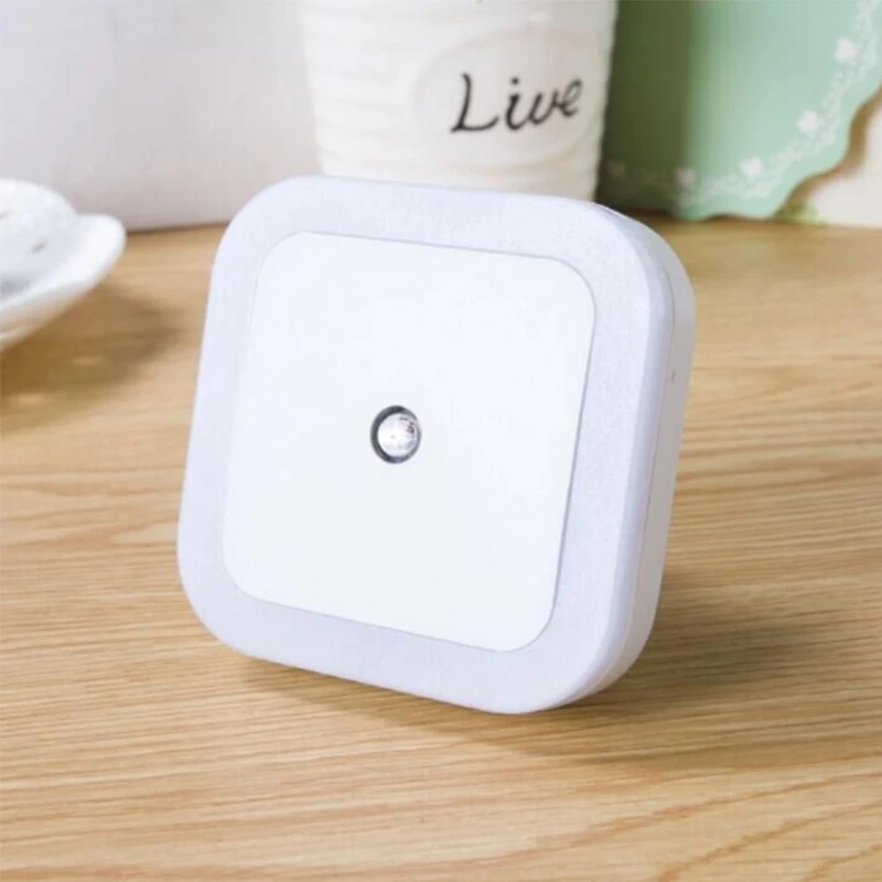 Свет сенсор Авто управление мини ночник ЕС Plug Новинка квадратный для маленьких