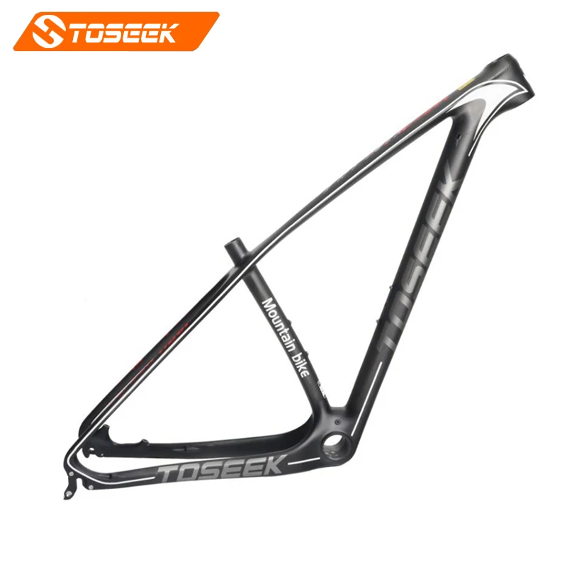 

2017 new TOSEEK T800 full carbon bike frame 26er, 27.5er, 29er mtb bicycle frame UD matte 15"17"19"21 inch match 27.2mm seatpost