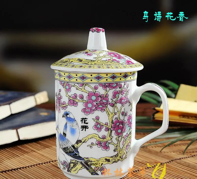 Синий и белый фарфоровая чашка Цзиндэчжэнь костяного фарфора Керамическая чайная чашка чайник с крышкой чайные чашки 2 стиля на выбор