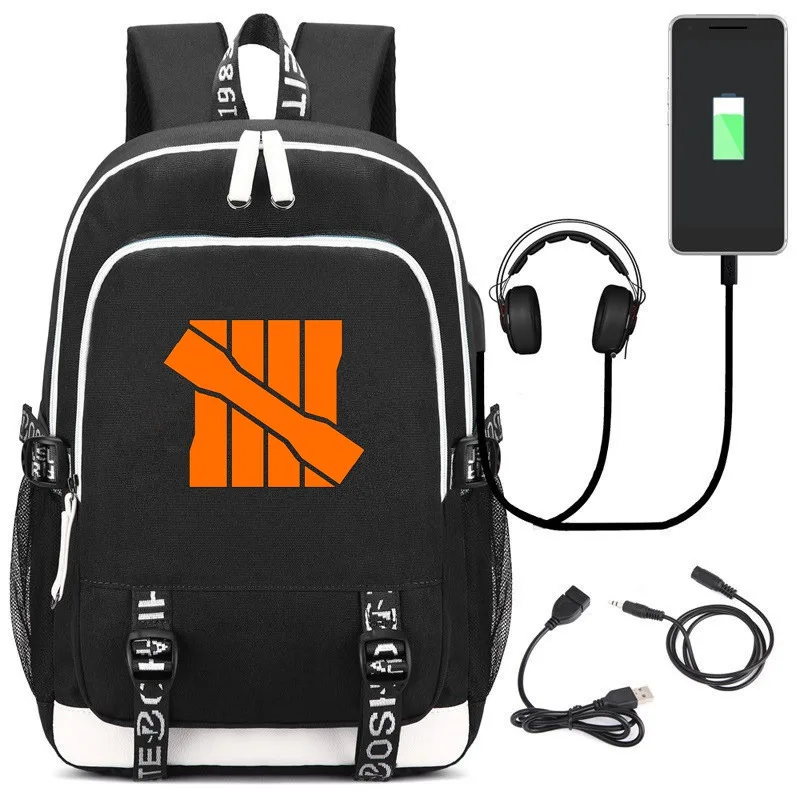Горячая игра CallofDuty USB рюкзак путешествия ноутбук сумки на плечо Студенческая школьная сумка Bookbags - Цвет: 05
