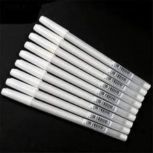 JESJELIU 1 Pcs 0.8mm White Ink Mark Pens Art Supplies Painting and Drawing Tools