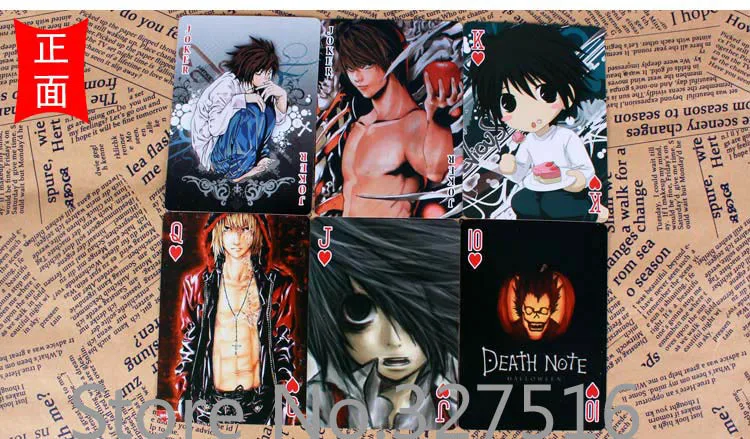Новинка! 54 шт./компл. игральные карты из аниме Death Note бесплатная доставка|death note|anime