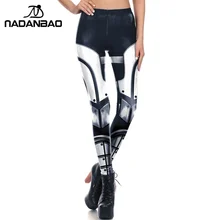 NADANBAO, женские леггинсы с 3D принтом, металлические доспехи, леггинсы, солдат, леггинсы, штаны, леггинсы для женщин,, крутые леггинсы