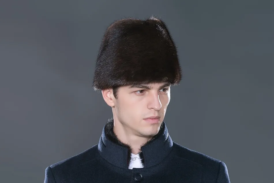 LTGFUR брендовые меховые шапки для мужчин, натуральный мех норки, Теплая мужская шапка ручной работы, зимние уличные спортивные русские шапки, Лидер продаж