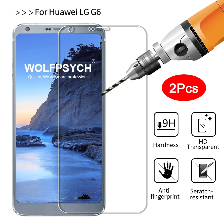 WOLFPSYCH 2 шт./лот не полное покрытие закаленное Стекло для LG G6 9 H 2.5D Экран протектор