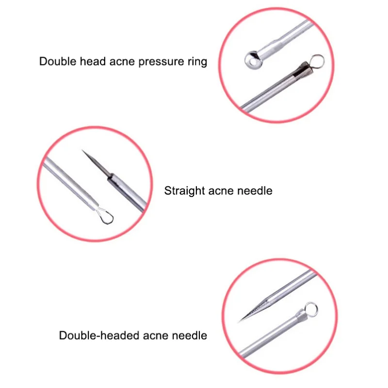 5 шт., инструменты для удаления акне из нержавеющей стали, средство для удаления угрей кожи лица, угрей, экстракт для удаления прыщей, Энс