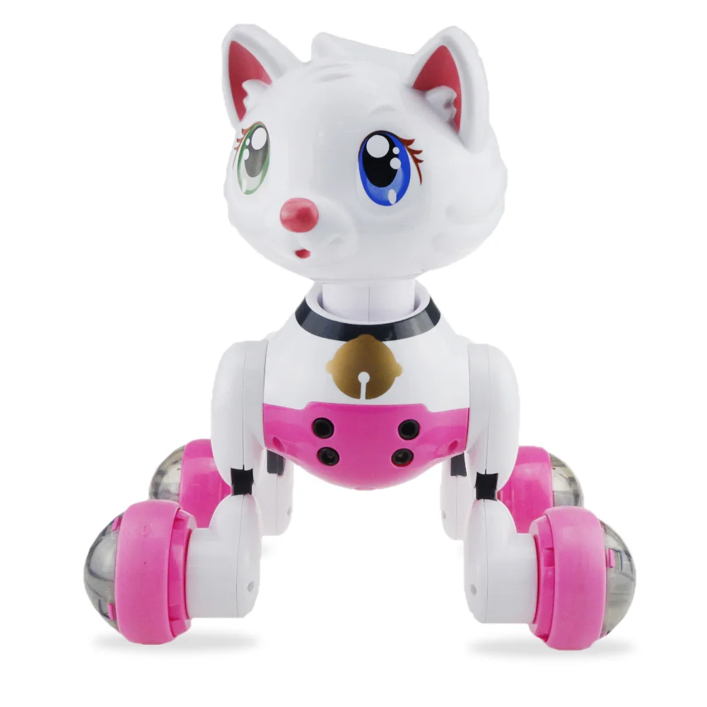 

Smart Voice Control Cat Robot Dance With The Music Automatic Following Mode Built-In Light RC Cat Robot Toys Gifts For Kids