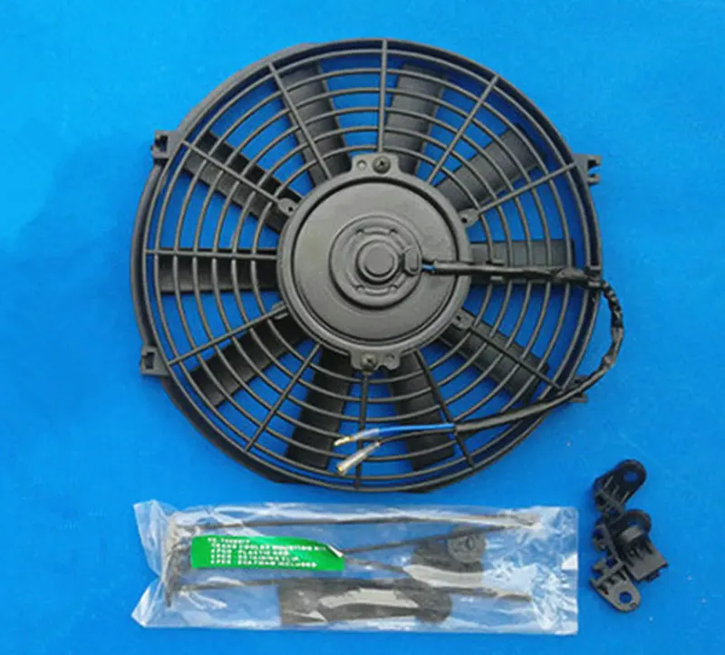 16" 12V Slim Radiator Cooling Thermo Fan&Mounting kit ,universal