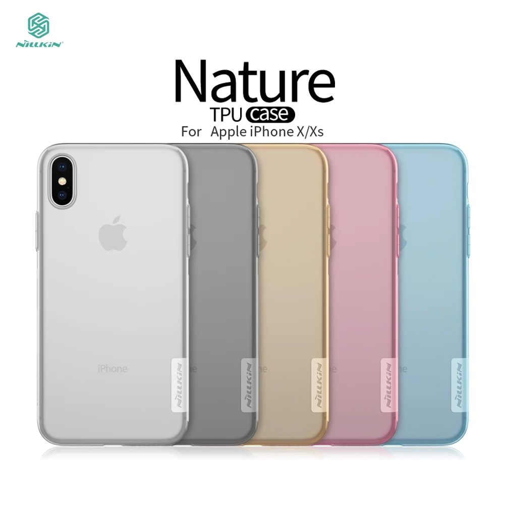 

For iPhone X/XS Case Cover NILLKIN High Quality Ultra Thin Slim TPU Case For Apple iPhone XS Fitted Cases TPU Back Cover