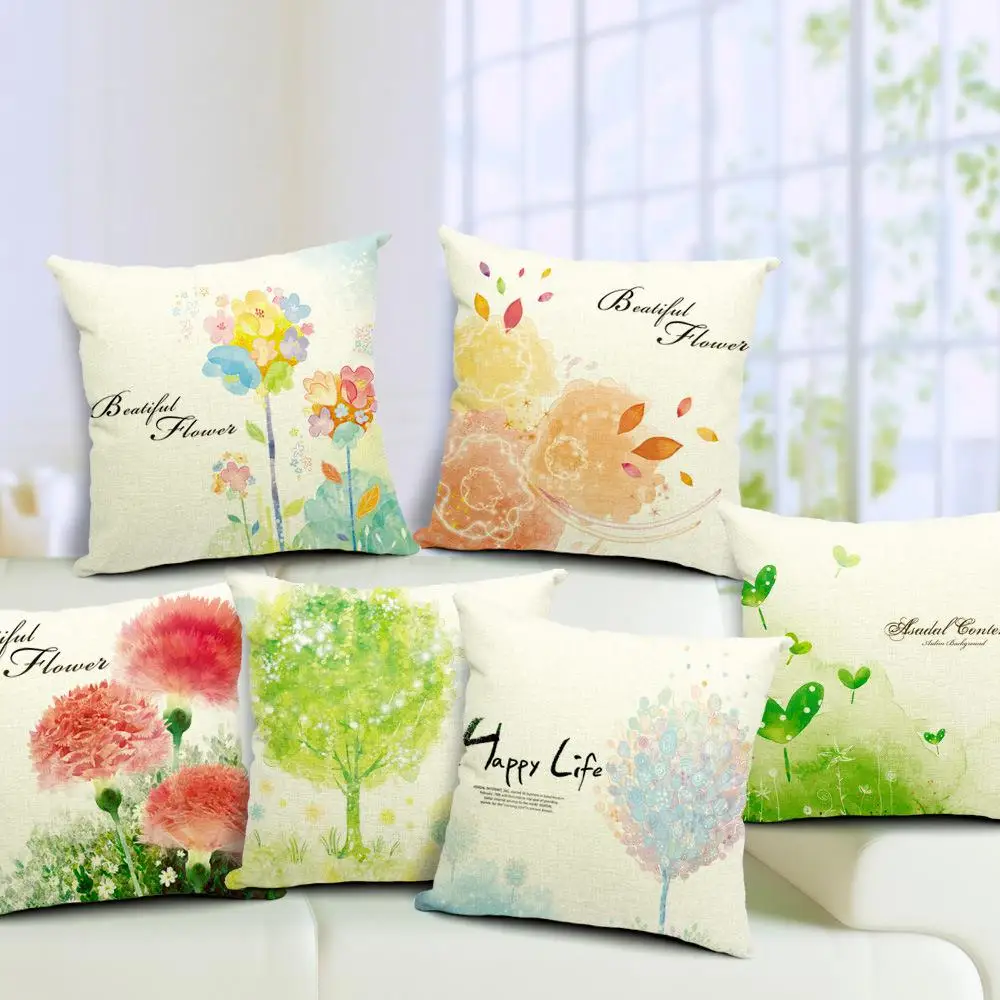 45cm *45cm Decorative Throw Pillows Europe Style Beautiful Flower