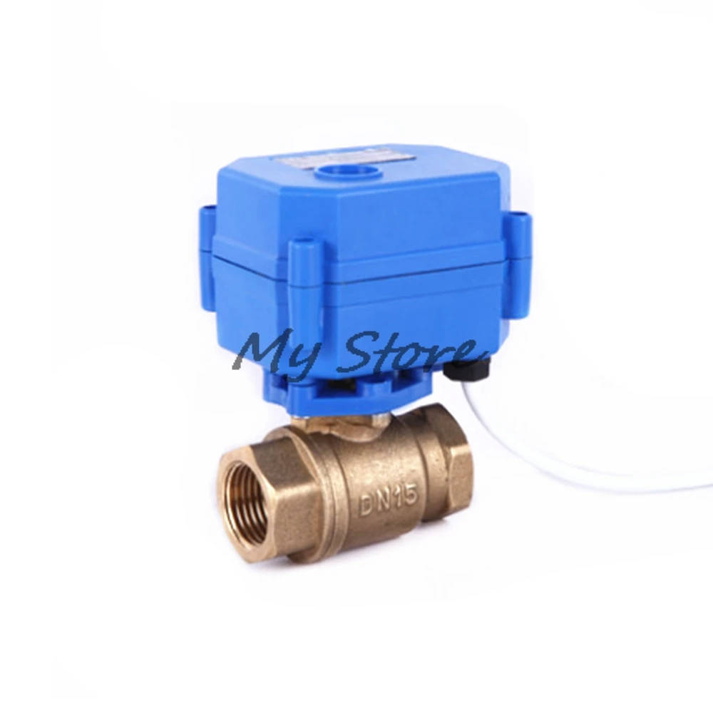 Фиксированный шаровой клапан CR01 Солнечный Электрический шаровой клапан 1/" DN15, 2 варианта, Электрический магнитный кран для водопроводной воды