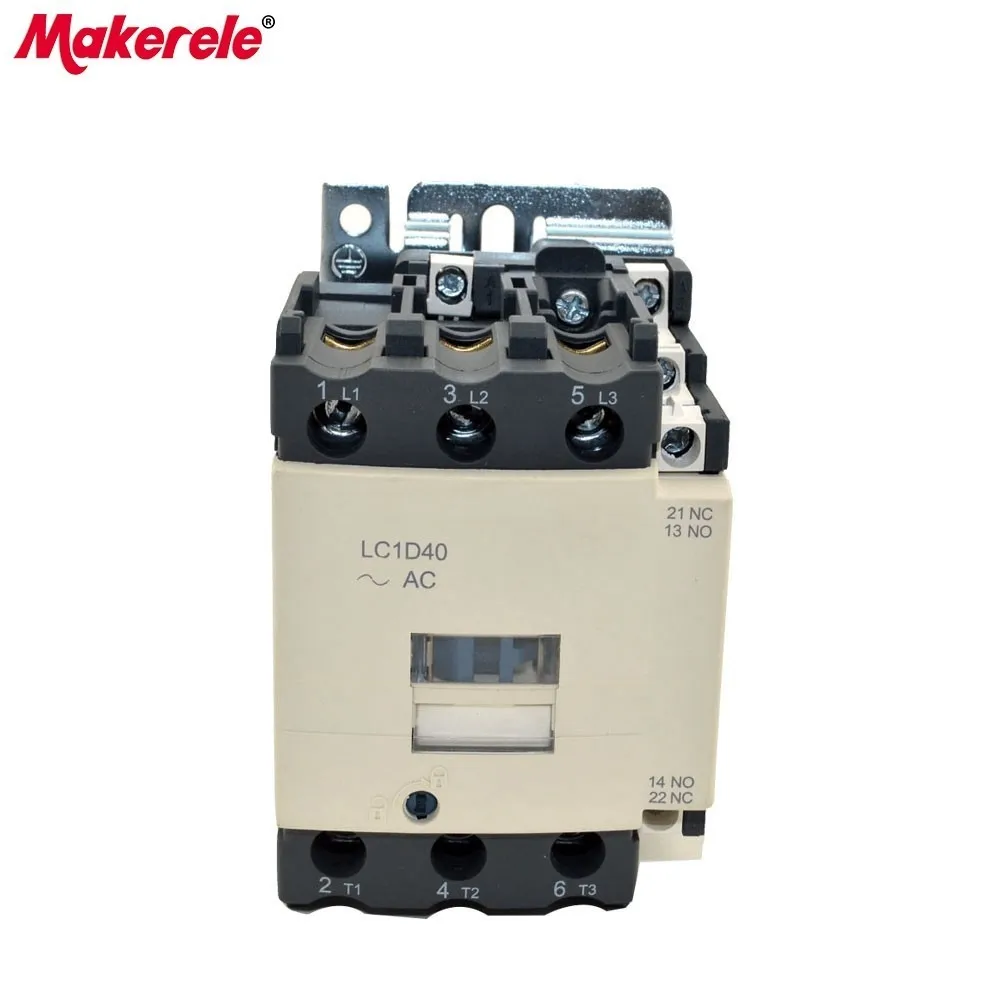 

LC1-D40 M7C 3P+NO+NC Telemecanique Contactor 220v Single Phase Electrical Contactor Types With 85% Silver Contacts