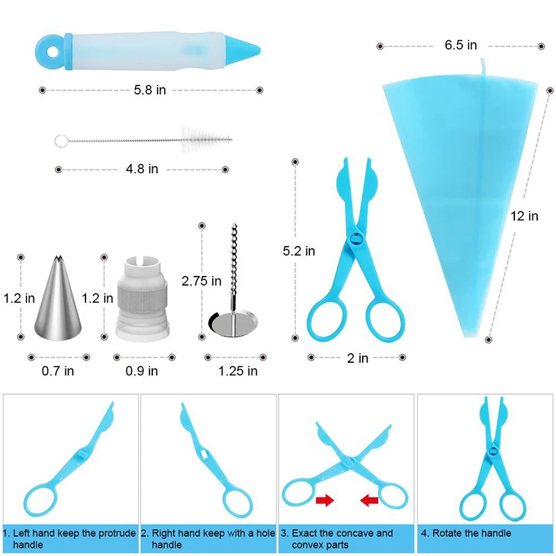 IVYSHION инструменты для украшения торта набор многоразовых трубопроводов насадки Кондитерская насадка помадка украшения торта наборы кексов десерт выпечки инструменты