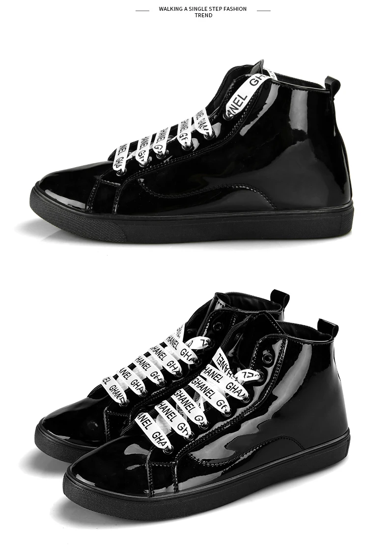 DESERT RAM Brand Boots Men Glittering Leather Shoes Street Style Canvas Bot Fashion Sneakers Waterproof Male Casual Ankle Boot (17)