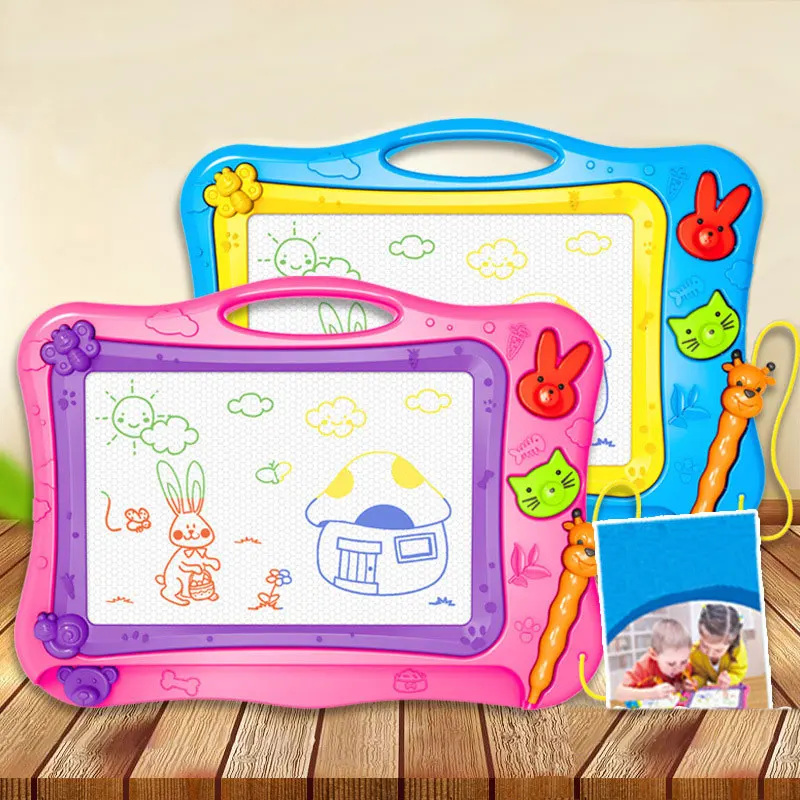 Детская магнитная доска для рисования, обучающая игрушка, мультяшная красочная детская доска для рисования, магнитная маленькая доска для малышей