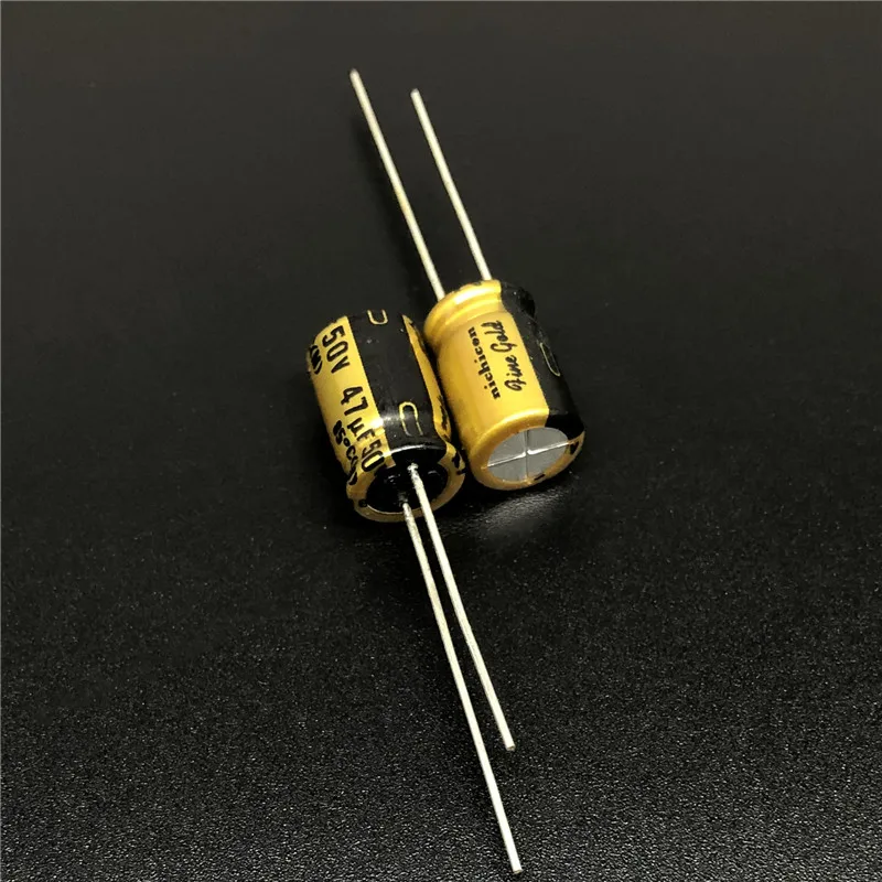 5 шт./50 шт. 47 мкФ 50 в NICHICON FG (тонкое золото) 8x11 мм 50V47uF MUSE аудио конденсатор высшего