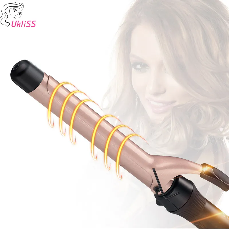 

Professional 25mm Curlers Conical Curling iron single Tube Ceramic Glaze Pear Flower Cone Electric Hair Curly Hair 110-240V