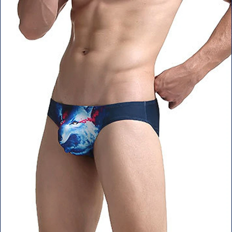 Men's underwear polyester mens briefs Trend printing ropa interior