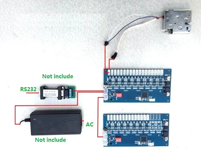 DC12V 24 В шкафчик для хранения шкаф контроллер RS485 электронный шкаф замок плата контроллера 8CH 12CH 14CH 18CH 24CH 36CH