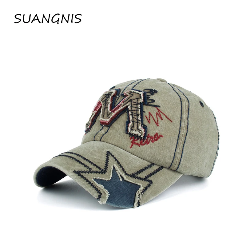 

2019 New style Letter M Snapback Cap Baseball Cap Jean Embroidery Hat For Men Women Cap Gorras Bone Trucker cap