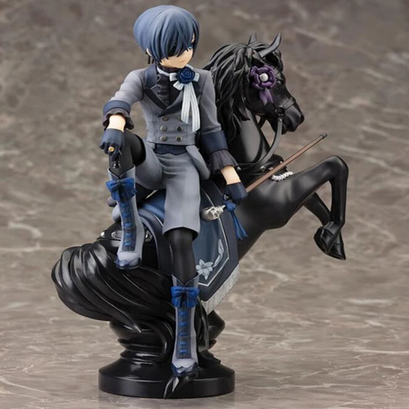 Ciel Phantomhive черный Батлер 18 см Действие Модель аниме Рисунок 1/8 Масштаб Окрашенные Цифры игрушки подарок с коробкой