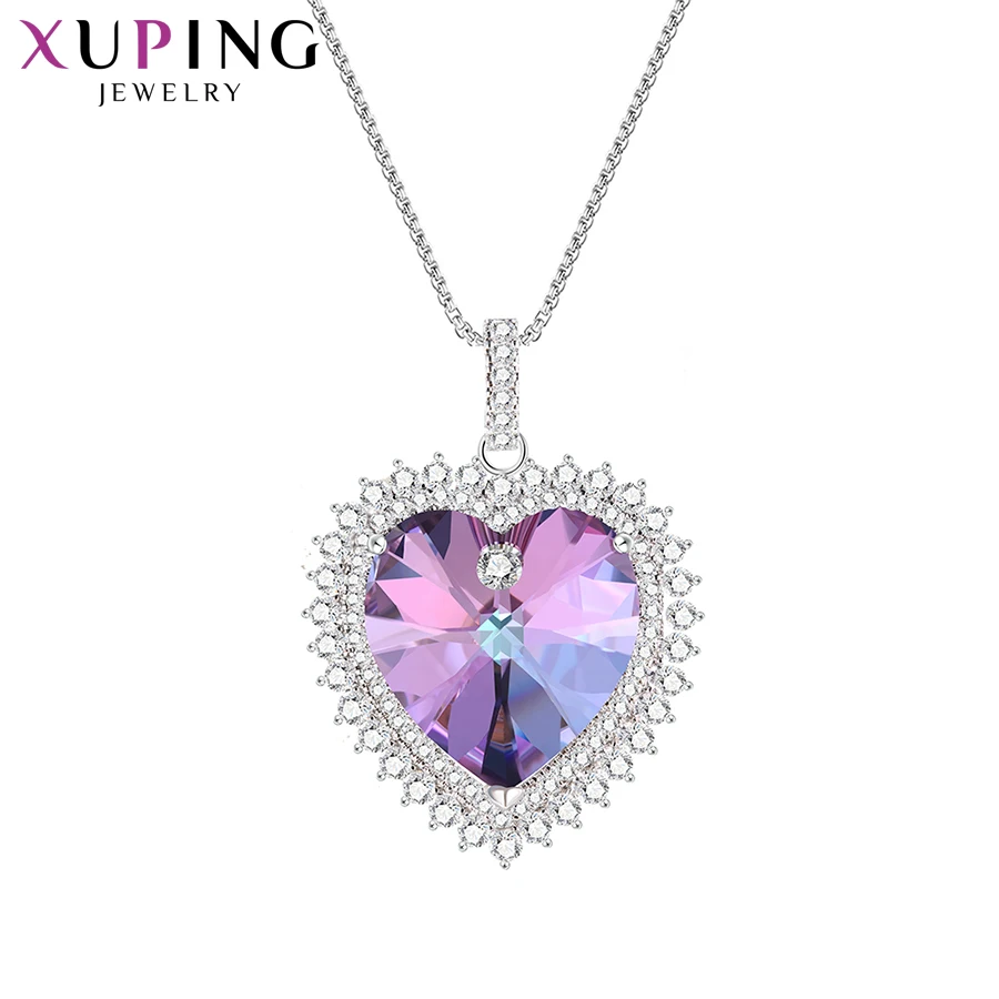 Xuping Jewelry Classic Heart Shaped Pendant Wild Style Crystals from