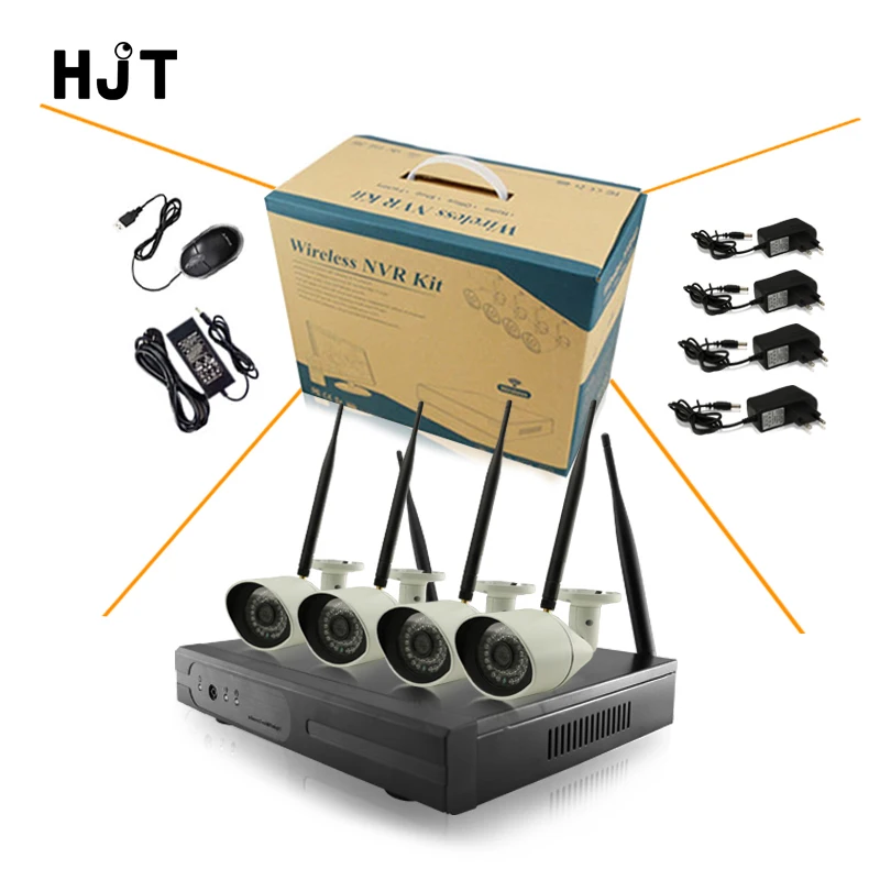 New 4ch 960p 1 3mp Wireless IP bullet Camera Metal 36IR Cut font b night b