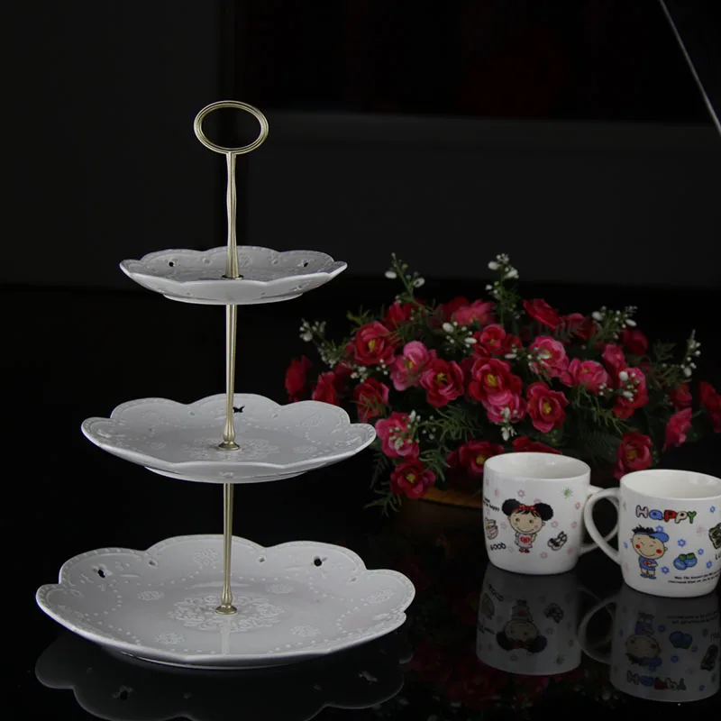 Buy ellipse style 3 tier silver cake fitting handles