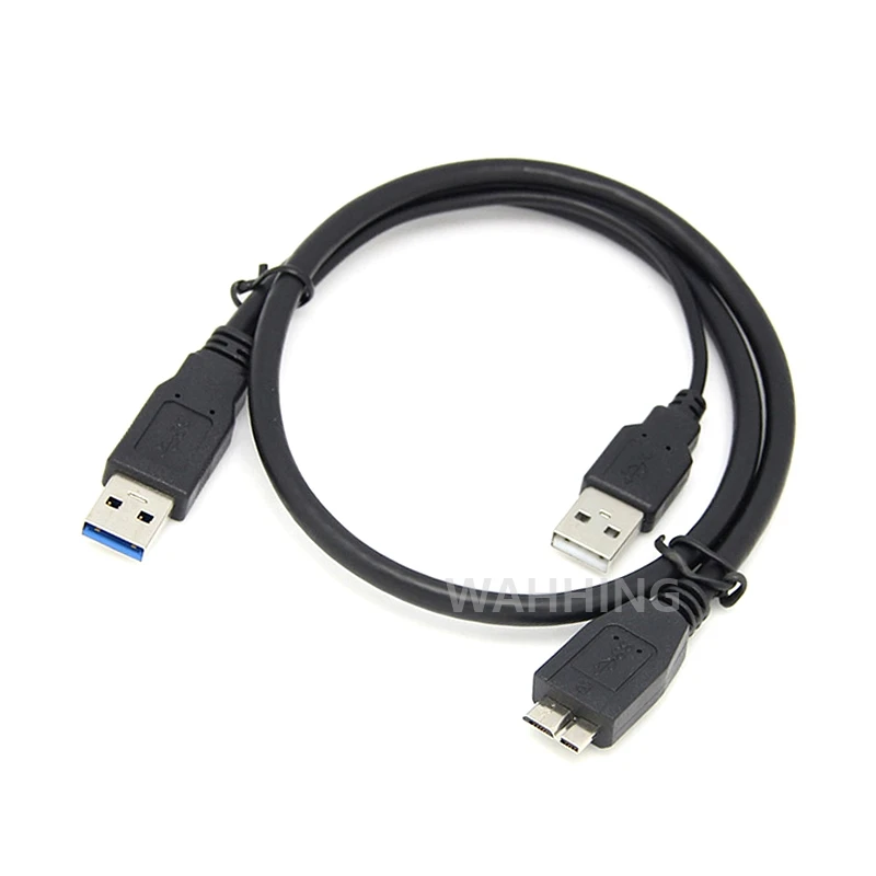 

USB 3.0 to Micro USB 3.0 Cable + USB Power Cable Data Transfer Cable Adapter USB Extension Cable for Hard Drive Disk HDD TY012
