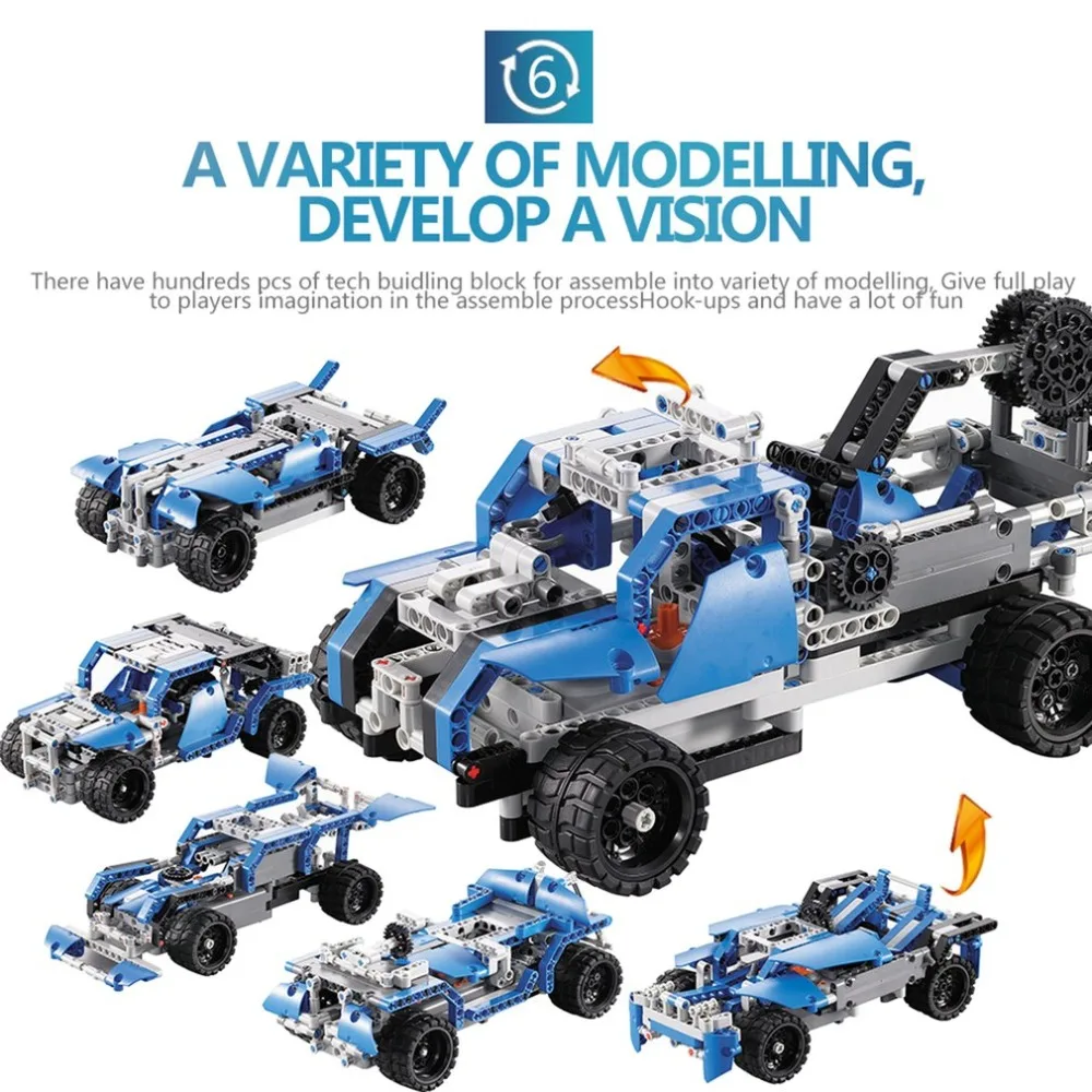 RC Model Car SDL 2017A-24 2 Channel RC Car 2CH 2.4ghz USB Charging Building Block DIY RC Cars Remote Control toys Model