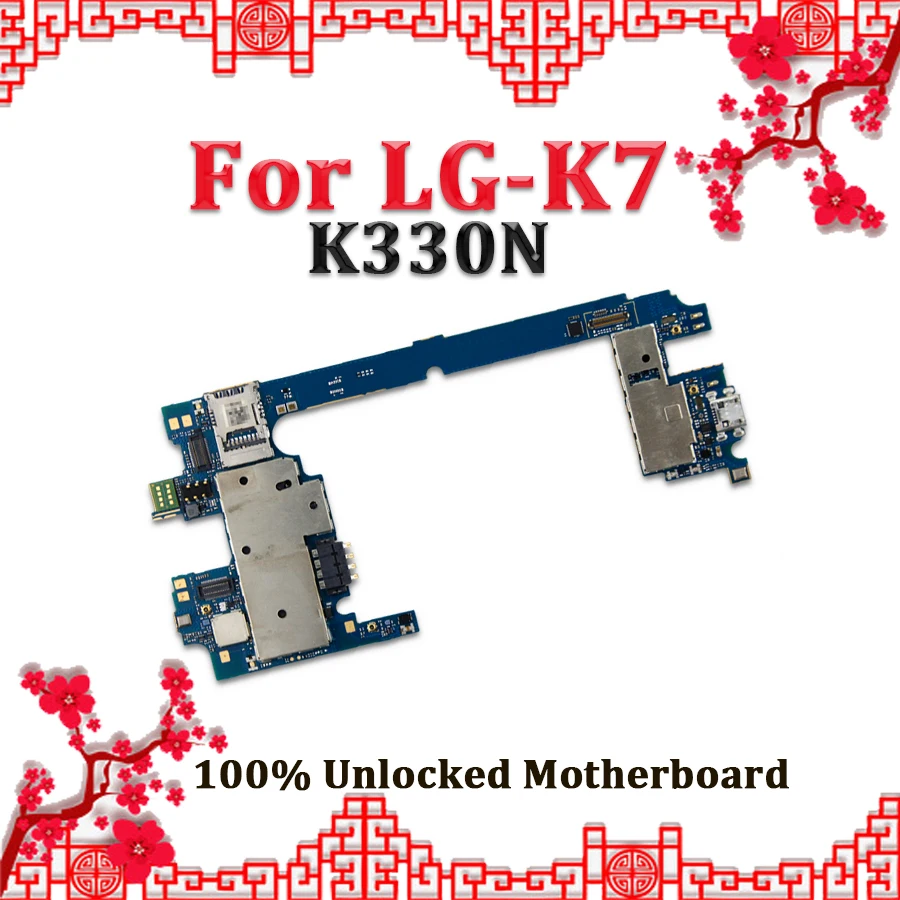 

100% Tested High Quality MainBoard For LG K7 K330N Motherboard,Full working For LG K7 K330N Logic Board With Full Chips