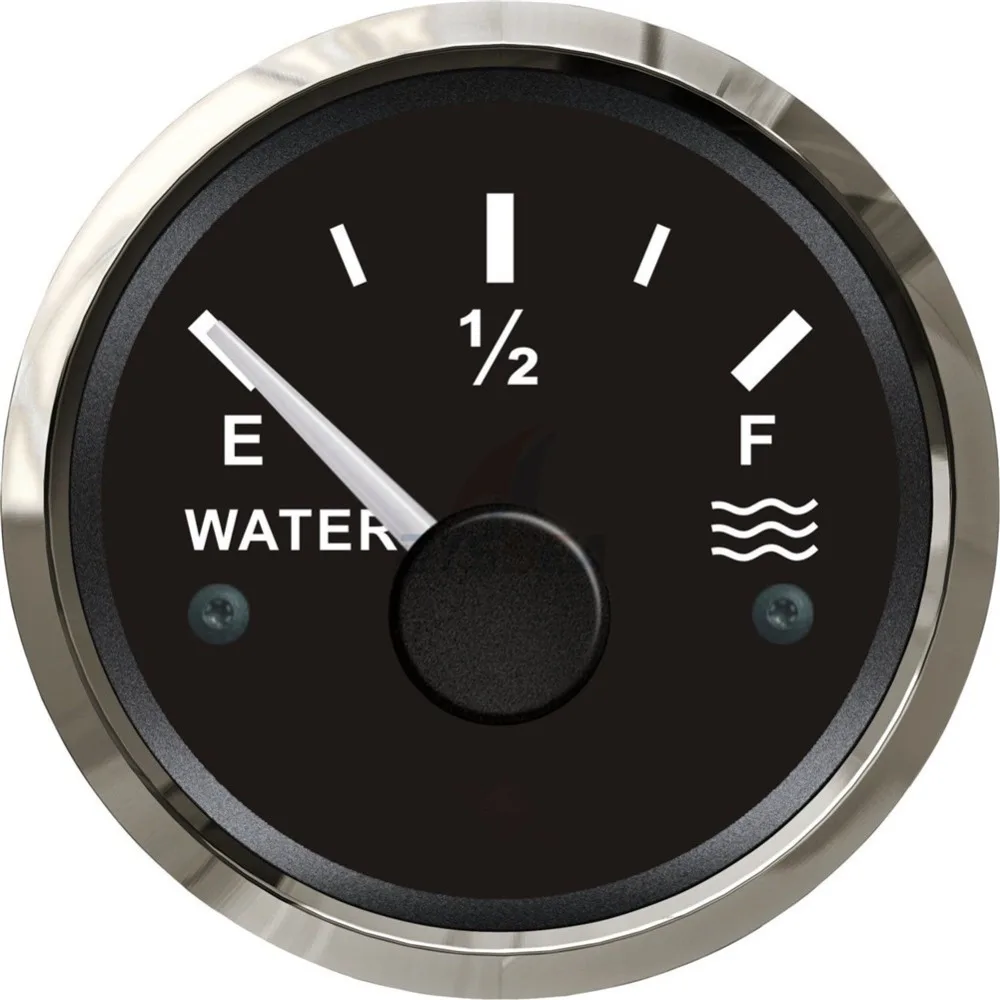 

1Pc Water Level Indicators 52mm Water Level Gauges 12V/24V for Boat Automobile Motor Homes Universal Yacht Parts Black