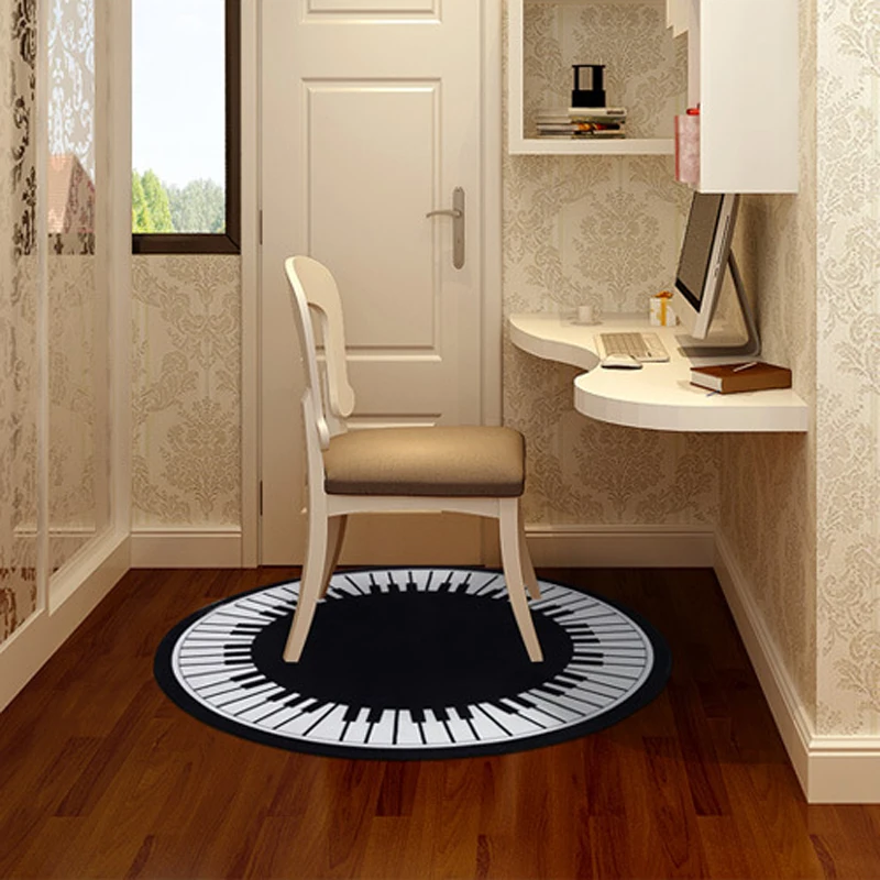 Creative Piano Key Round Carpets For Living Room Home Area Rugs Carpets For Living Room Home Area Rugs