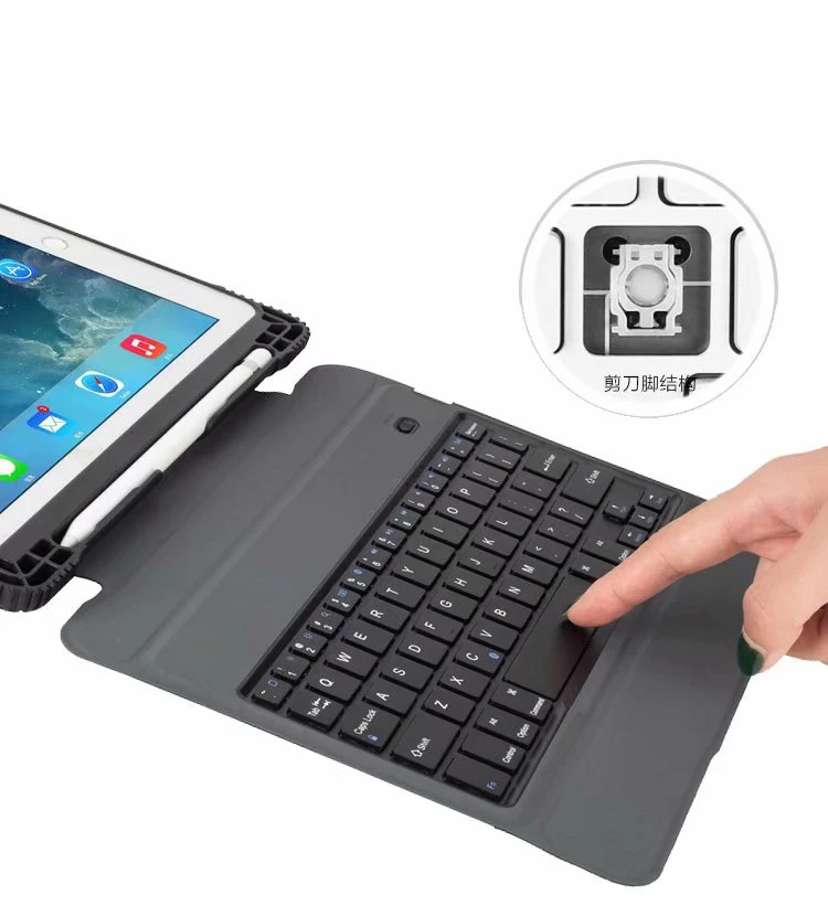 Съемная Беспроводной Bluetooth клавиатура для iPad Pro 10,5 A1701 A1709 ультратонкая подставка чехол принципиально с карандашом ручка + Flim