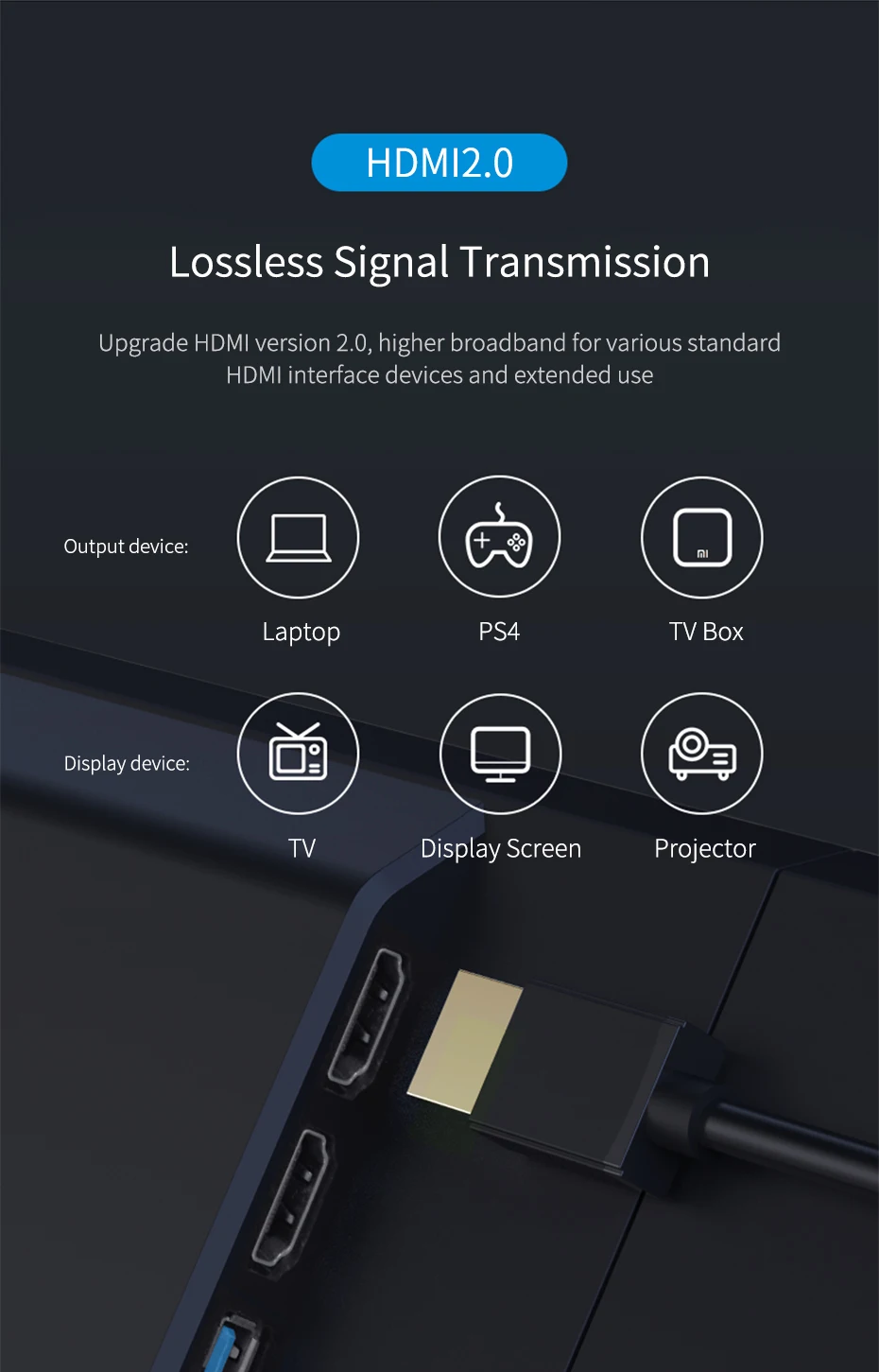 HDMI кабель-удлинитель hagибис 4K 3D HDMI2.0 Мужской и Женский удлинитель для компьютера/HDTV/ноутбука/проектора/PS3/4 аудио-видео кабель 1 м